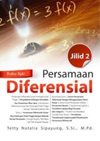 Buku Ajar Persamaan Difersial Jilid II